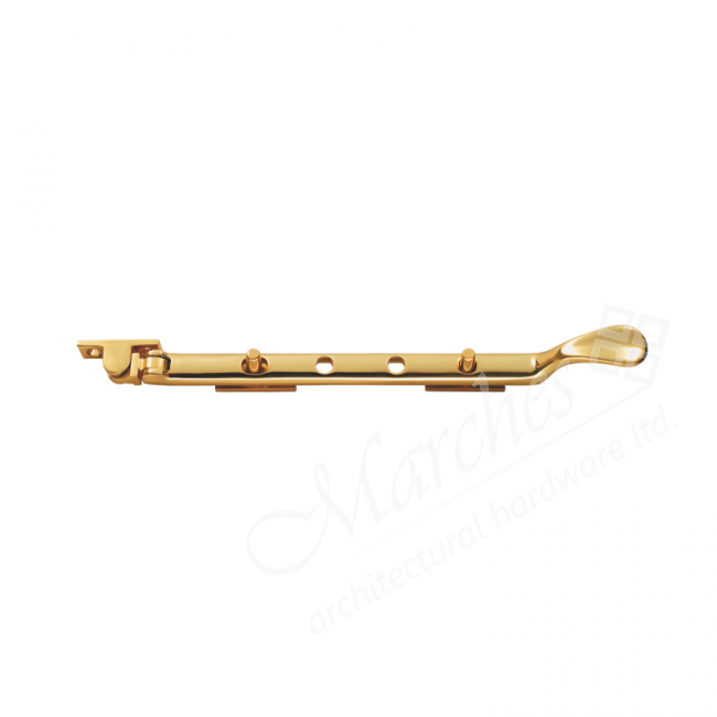8" Victorian Casement Window Stay Polished Brass Window Stays Casement Window Window