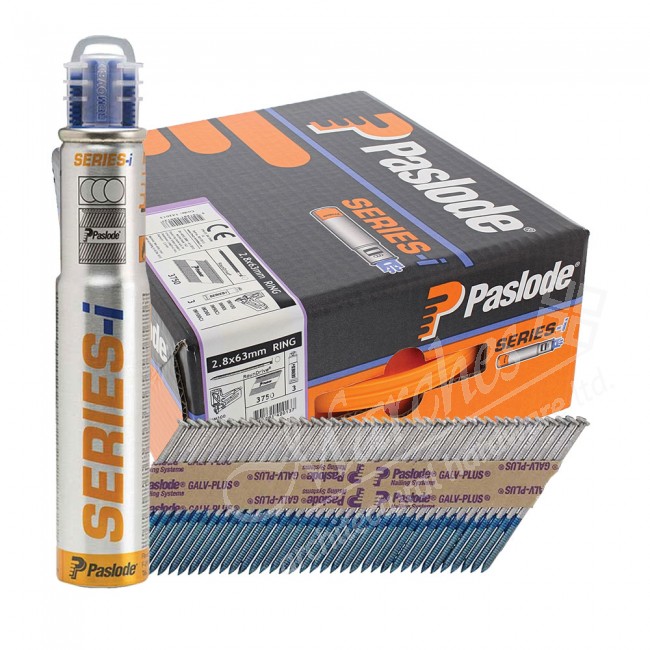 Paslode IM360CI 2 8mm X 51mm Full Head Ringshank Collated Nails 3300 3Gas Galv Air Gas 