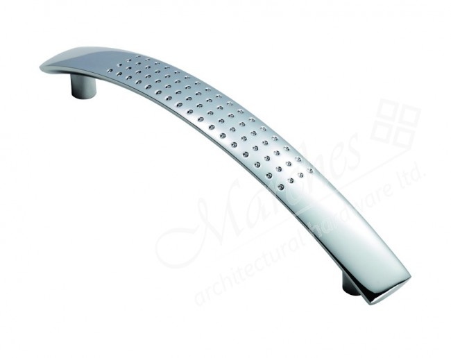 Dimple Effect Handle 156mm (128mm c/c) Polished Chrome