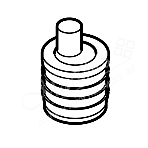 Spare Bottom Guide Nickel Plated Guides Folding & Sliding Door