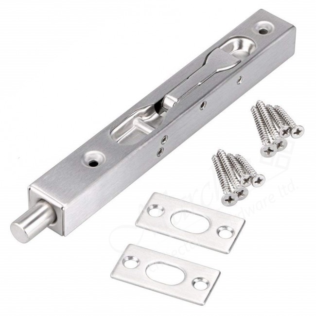 150mm Box Type Lever Action Flush Bolt Satin Stainless Steel (304