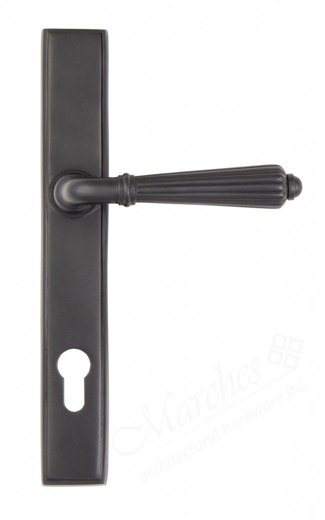 Hinton Slimline Lever Espag. Lock Set - Aged Bronze ...