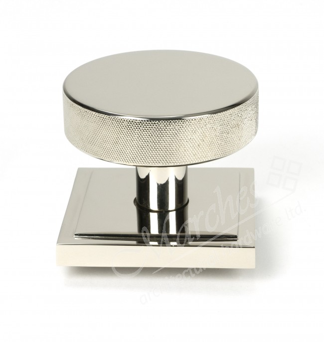 Brompton Centre Door Knob (Square) Polished Nickel Centre Door