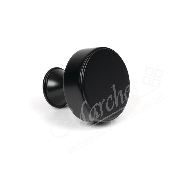 32mm Scully Knob Matt Black Brass Knobs Knobs