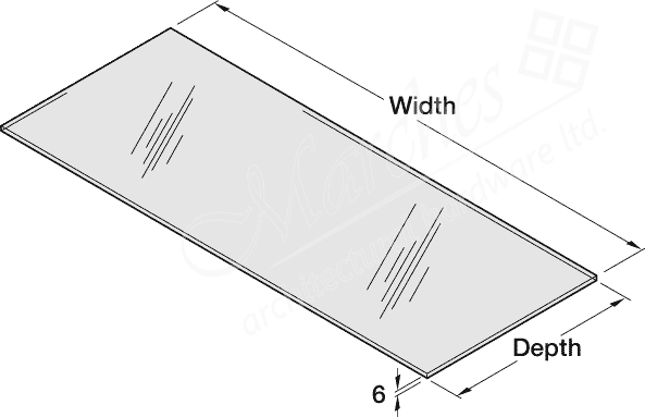 Glass shelf for 500mm kitchen sale cupboard