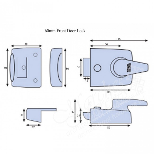 ERA Standard Night Latches Various Night Latches & Rim Cylinders