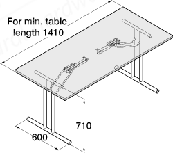 legs table fitting folding type