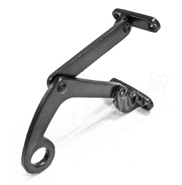 Kirkpatrick Fanlight Stay 7" 3754 (Flush) Black Fanlight Stays