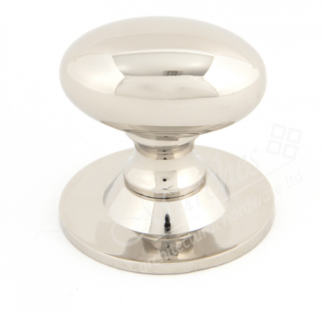 Oval Cabinet Knob 40mm - Polished Nickel - Brass Knobs ...