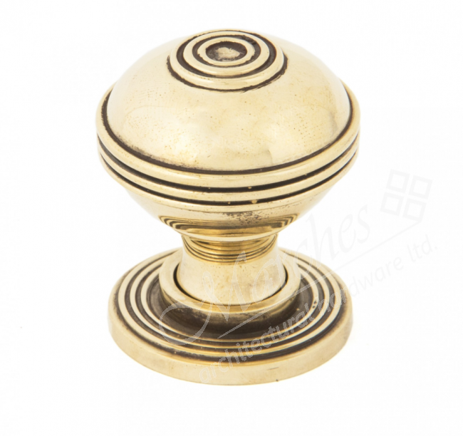 Prestbury Knob 38mm Aged Brass Brass Knobs Knobs