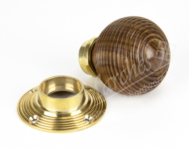 Rosewood and PB Cottage Mortice/Rim Knob Set Small Rim & Mortice Door Knobs Door Knobs
