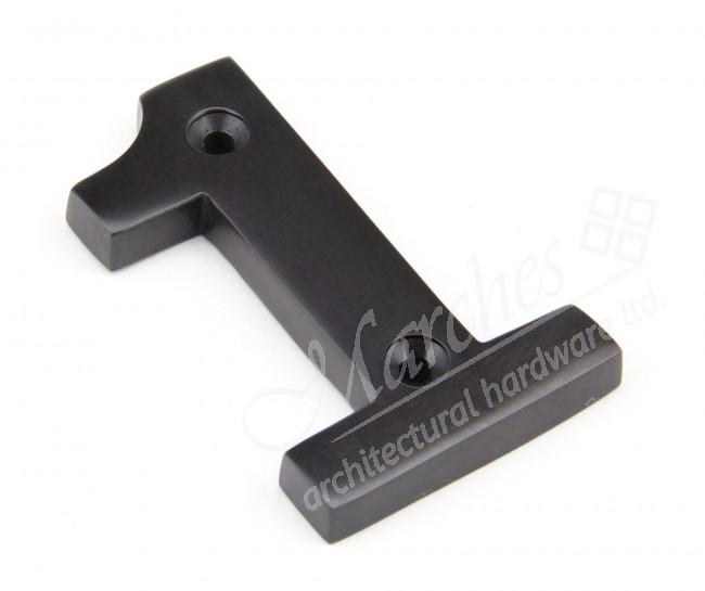 Numeral 1 Aged Bronze Numerals & Letters Door Furniture Marches