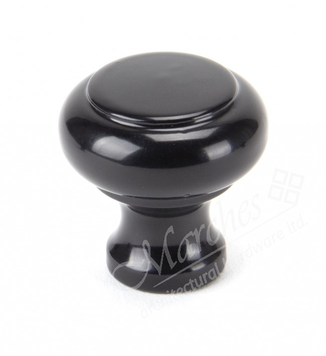 Small Regency Cupboard Knob Black Handmade Knobs Knobs