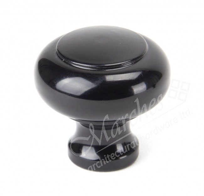 Large Regency Cupboard Knob - Black - Handmade Knobs ...