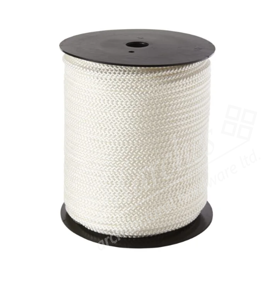 White PreStretched Nylon Sash Cord 6mm 100m Sash Cords & Lead