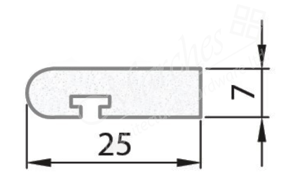 X AUTOHAUX 25mm X 42mm X 7mm Gomma Doppio Labbro