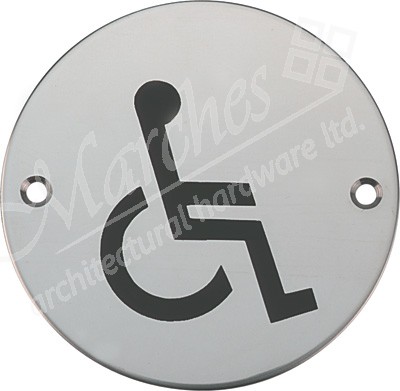 Disabled Wc Graphic Sign Sss - Toilet signage - Door Furniture ...