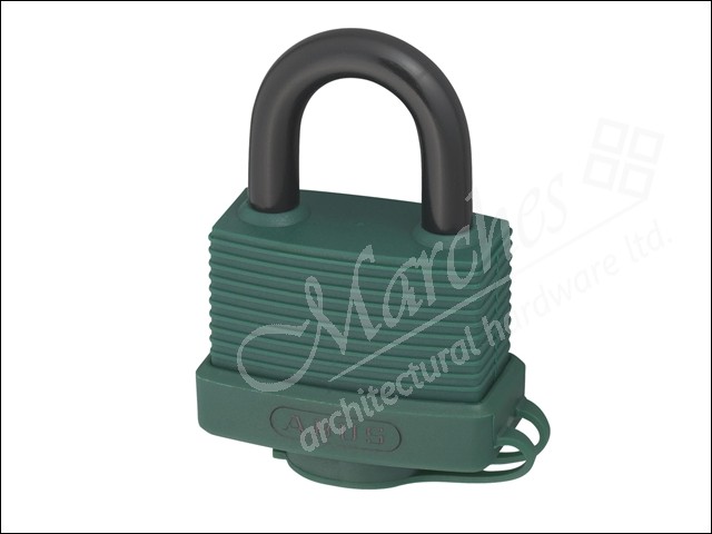 ABUS Lucchetto 45 Mm 499739-70AL/45 | Corpo In Ottone, Arco In Acciaio Con Rivestimento In Vinile, Verde, Chiavi Identiche