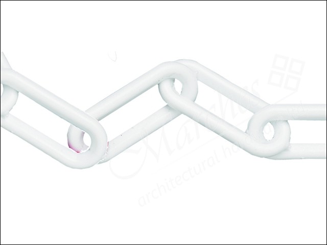 Plastic Chain 8mm 12.5M White - Marches Architectural Ironmongery