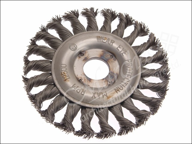Circular online wire brush