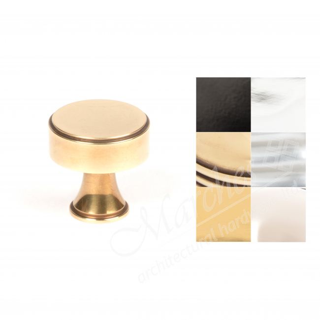 25mm Scully Knob Various Finishes Brass Knobs