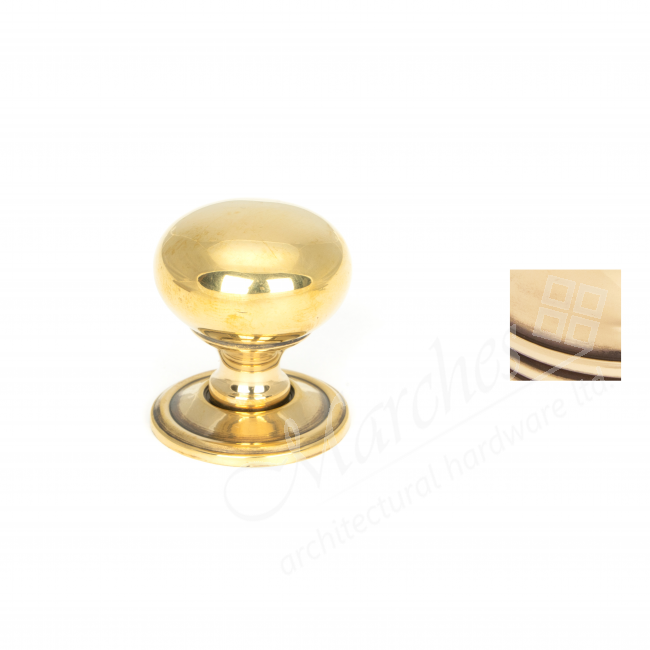 Mushroom Knob Aged Brass Brass Knobs Knobs