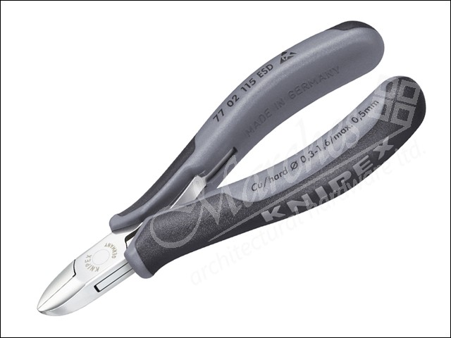 ESD Electronics Diagonal Cutters - Round Small Bevel 77 02 115 - ESD ...