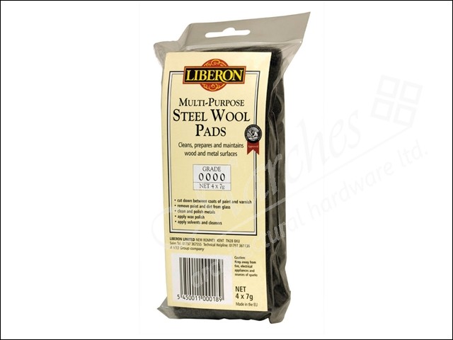 Liberon Lana D'Acciaio Grado 2 – 250g Per Legno E Metallo, Pulizia E Sverniciatura
