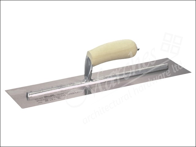 MXS66 Cement Trowel 16 x 4in Wooden Handle - Cement & Concrete Trowels