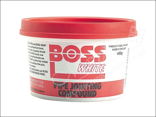 Boss White 400 Gram Tin 84410508 Marches Architectural Ironmongery