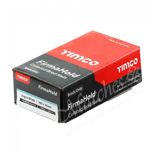 Angled Brad Nails 16G Galvanised Air & Gas Gun Nails Nails & Pins