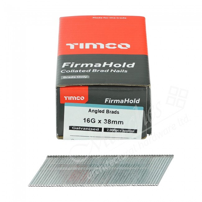 Angled Brad Nails 16G Stainless Steel Air & Gas Gun Nails Nails