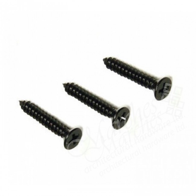No. 8 Gauge Pozi Black Screws (length 3/42") Pozi Countersunk Screws