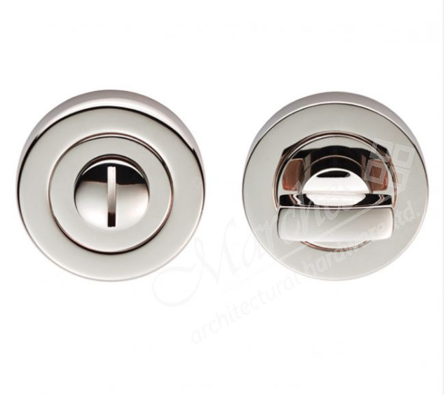 Bathroom Thumbturn & Release Polished Nickel Thumbturns Escutcheons & Thumbturns Door