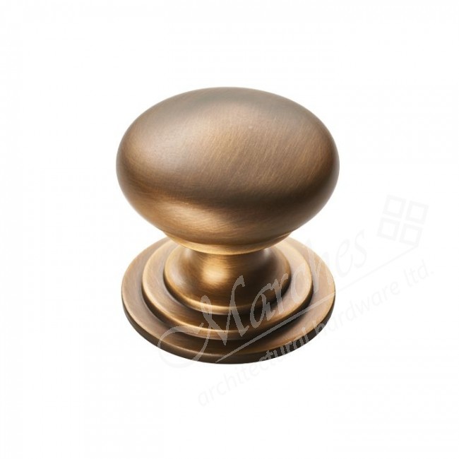 25mm Ø Victorian Cupboard Knob Antique Brass Brass Knobs