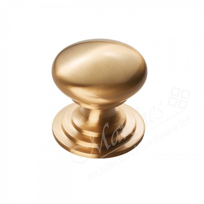 Victorian Cupboard Knob Satin Brass Brass Knobs Knobs
