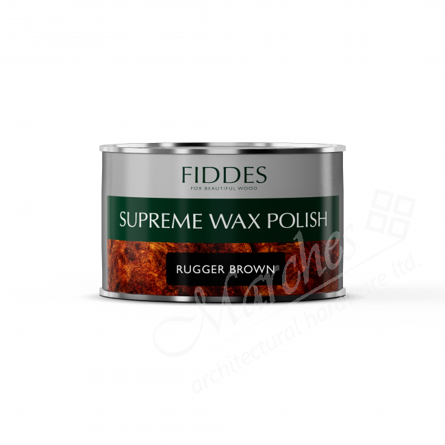 Fiddes Supreme Wax Polish 400ml Rugger Brown Waxes Furniture Cabinets Cupboards Interior Finishes Woodstains Finishes Marches Architectural Ironmongery
