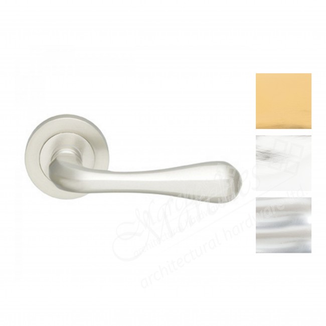 Astro (Stella) Lever on Rose Set Various Finishes Lever Handles on
