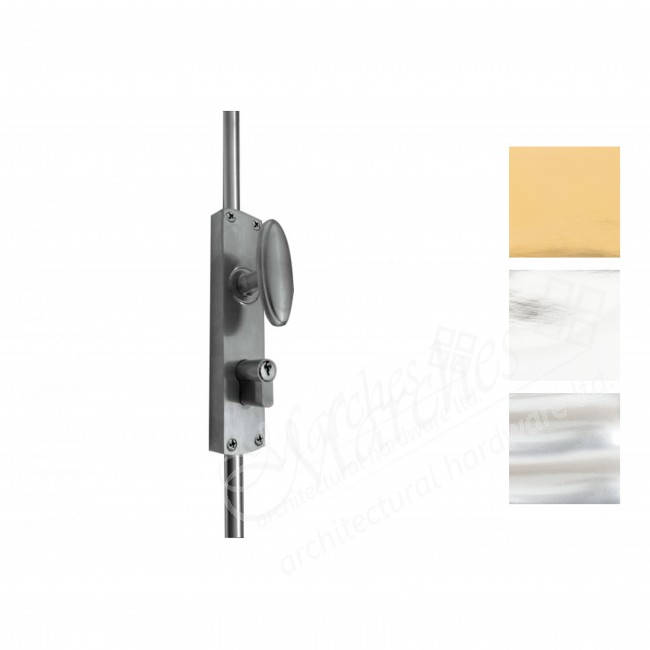 Cylinder Locking Espagnolette Door Bolts Various Finishes Cremone Espagnolette Bolts Bolts