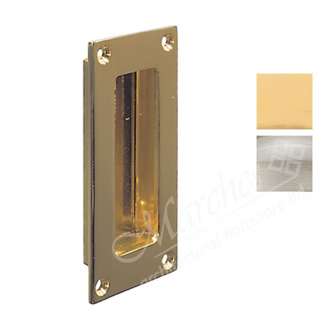 Flush Pull Handle 102 x 51 mm Various Finishes Flush inset handles Handles & Knobs