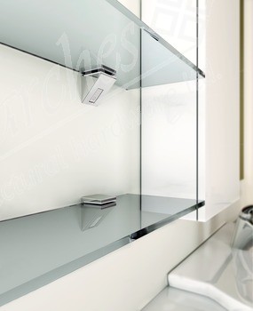 Glass Shelf Clamp Support - wall fixings - Clamp Shelf ...