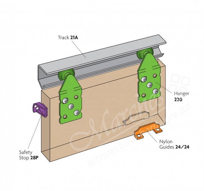 Single Top Wardrobe Sliding Door Tracks Various Lengths Residential