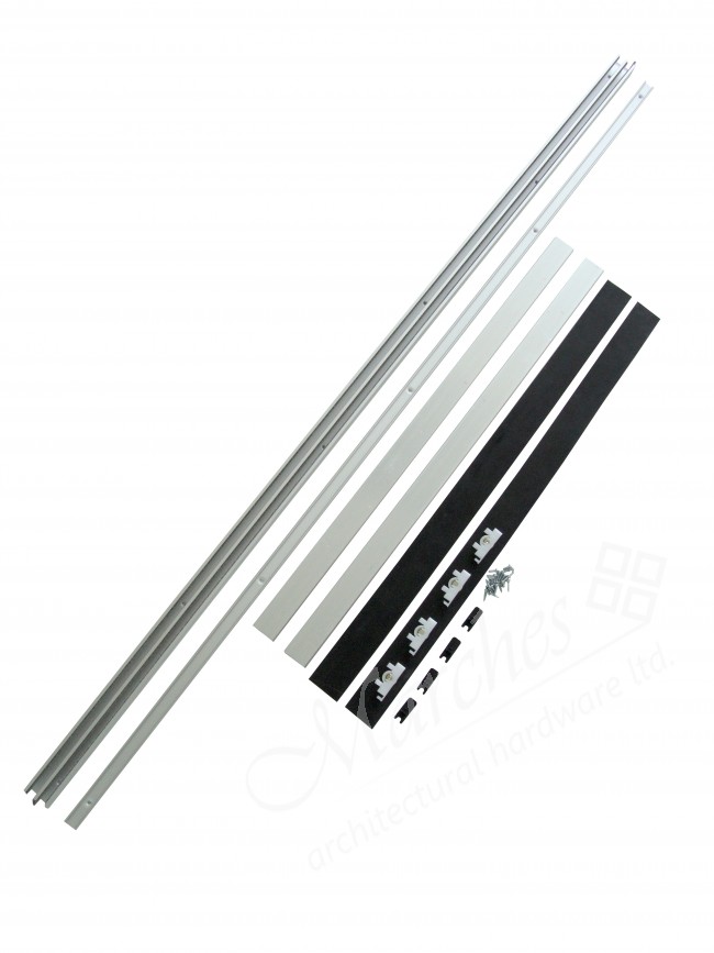 Zenith 6mm Twin Glass Sliding Door Track 1.2m Residential