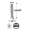 Hospa Screw Rh Nickel 3.5x17mm