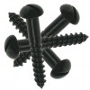 8 x 2" Round Head Black Jap Screws (Box 200)