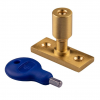 Locking Stay Pin + Key - Satin Brass