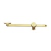 Sliding Window Stay + Thumb Turn 10" - Polished Brass