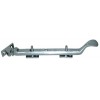 8" Casement Window Stay - Satin Chrome