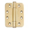 102 x 76 x 3mm Concealed Bearing Radius Hinge Polished Brass (Grade 201) - Pair