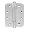 102 x 76 x 3mm Concealed Bearing Radius Hinge Polished Stainless Steel (Grade 201) - Pair